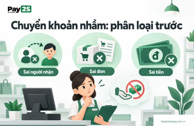Ba loại chuyển khoản nhầm cần cách đối soát và hỗ trợ khác nhau
