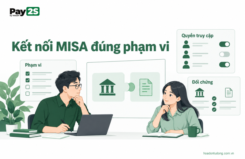 Kết nối MISA đúng phạm vi: minh họa kết nối API ngân hàng với phần mềm kế toán MISA