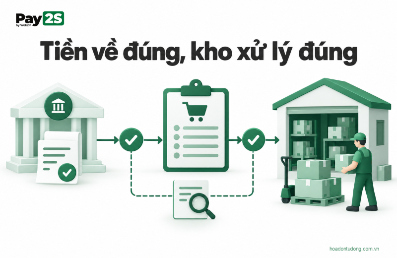 Tiền về đúng, kho xử lý đúng