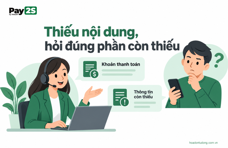 Thiếu nội dung, hỏi đúng phần còn thiếu