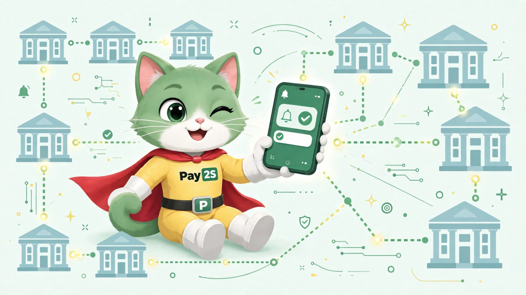 Nhận thông báo biến động số dư ngay khi khách chuyển khoản qua Pay2S
