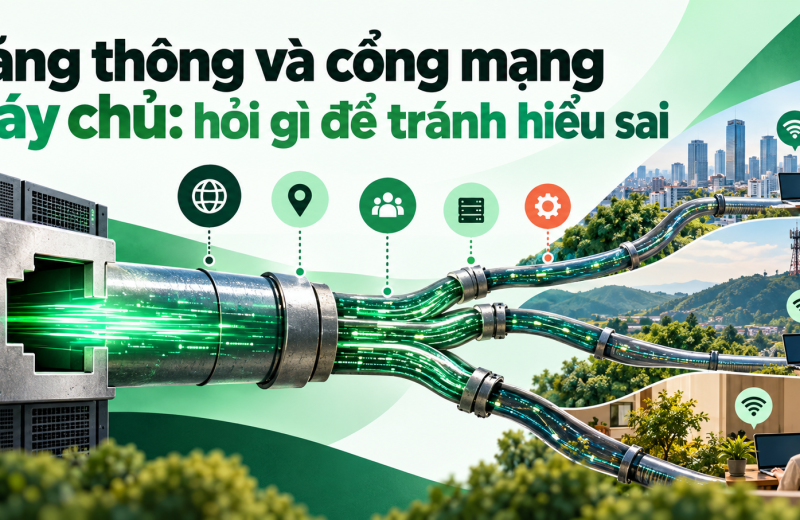 Băng thông và cổng mạng máy chủ: hỏi gì để tránh hiểu sai