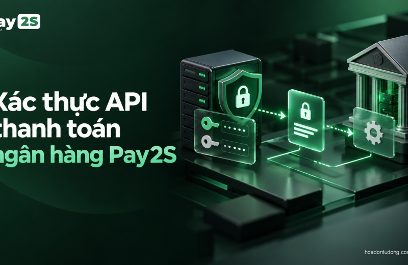 Minh họa xác thực API thanh toán ngân hàng Pay2S bằng khóa và token