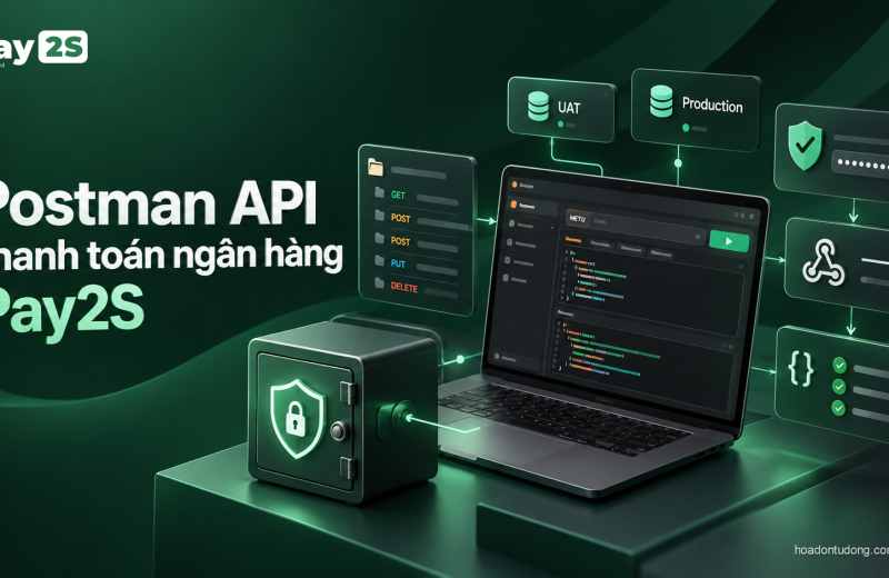 Minh họa Postman API thanh toán ngân hàng Pay2S