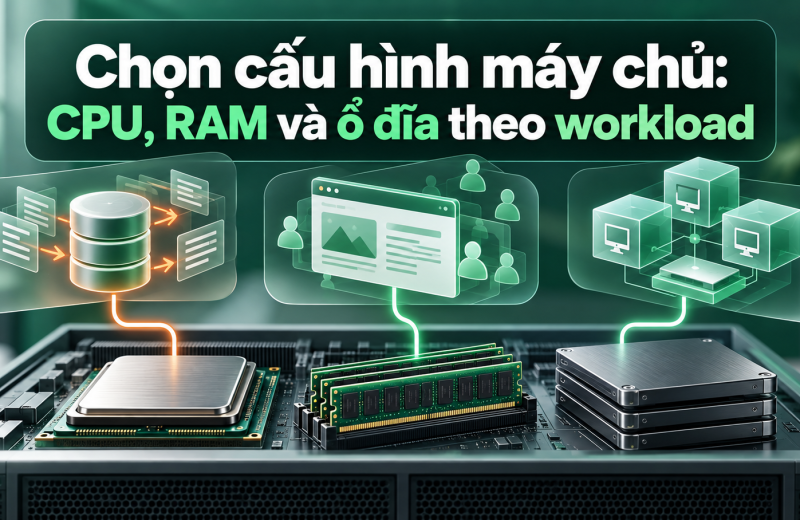 Chọn cấu hình máy chủ: CPU