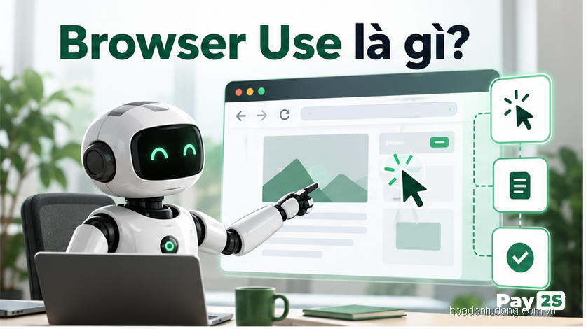 Browser Use – Ảnh bìa, minh họa cho hoadontudong.com.vn