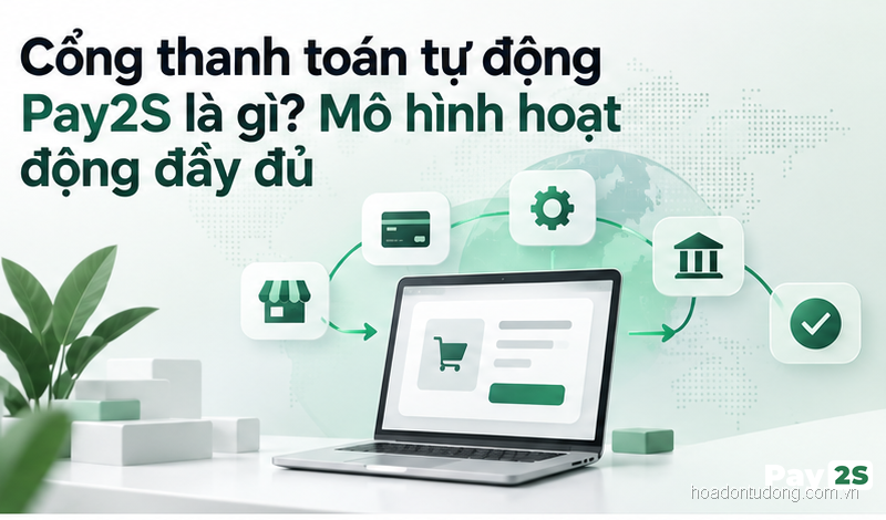 Cổng thanh toán tự động Pay2S là gì? Mô hình hoạt động đầy đủ - ảnh minh họa Pay2S