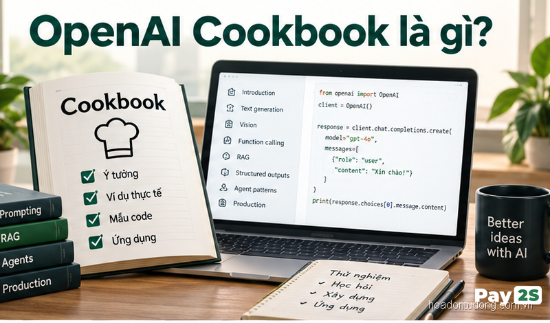 OpenAI Cookbook – Ảnh bìa, minh họa cho hoadontudong.com.vn