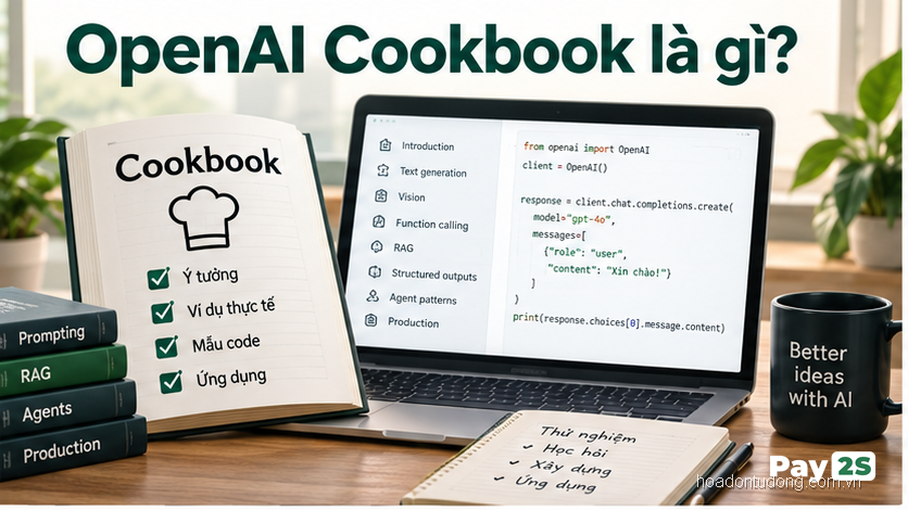 OpenAI Cookbook – Ảnh bìa, minh họa cho hoadontudong.com.vn