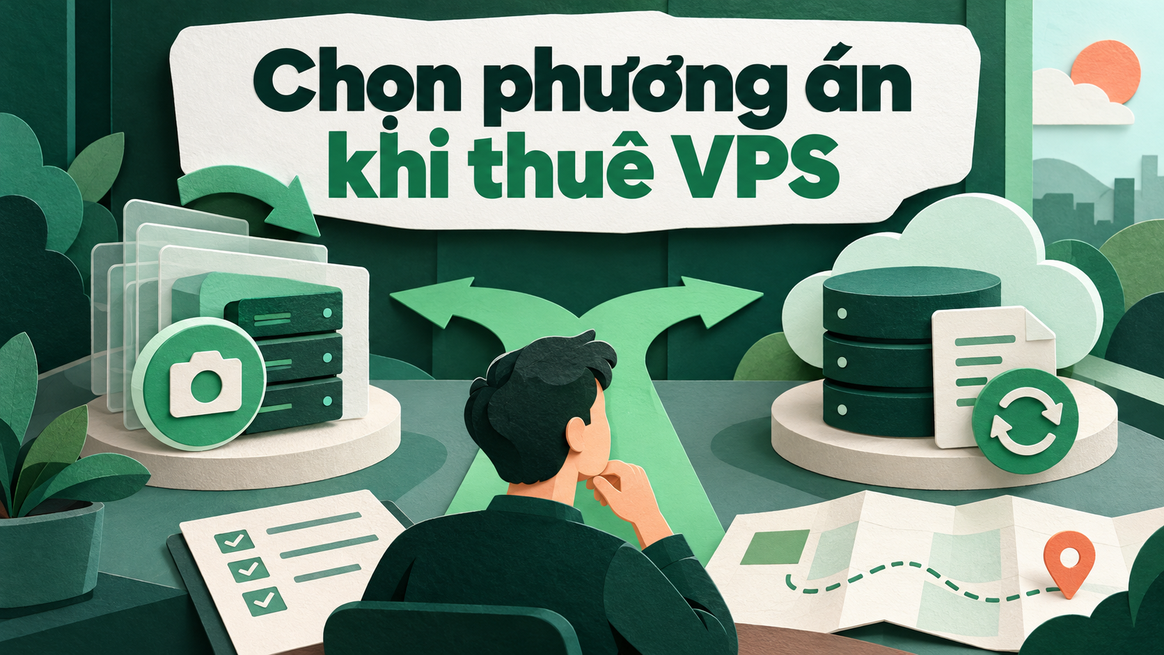 Chọn phương án khi thuê VPS — minh họa nội dung bài Snapshot và backup VPS: khác nhau và nên chọn thế nào